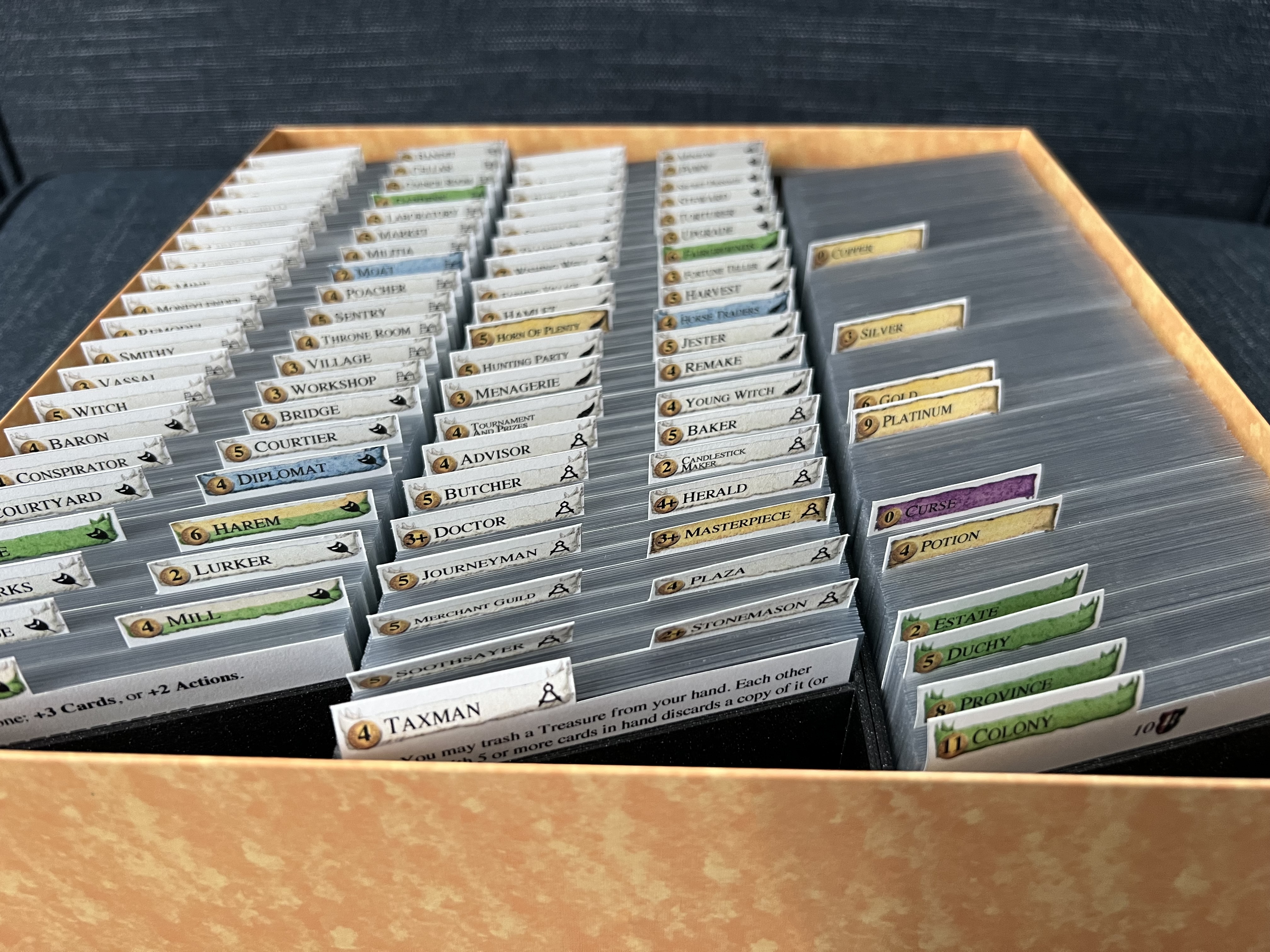 Dominion Board Game Insert