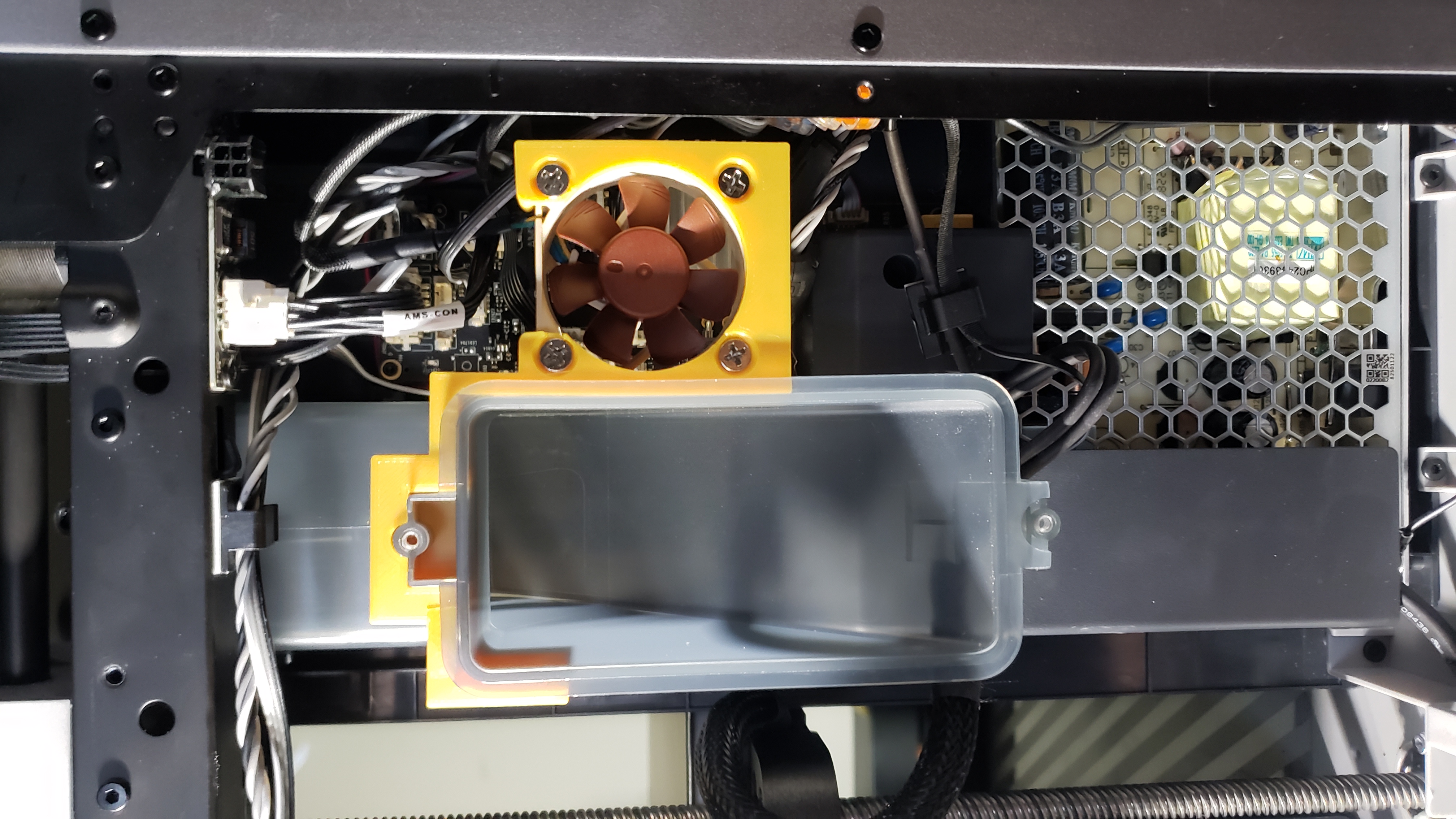 Bambu Lab X1 NOCTUA motherboard/MCU Fan holder for 4410