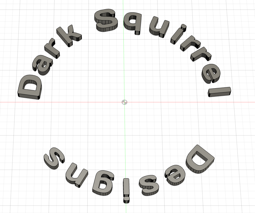 OpenSCAD Text Generator for Fusion360 by Dark Squirrel Designs