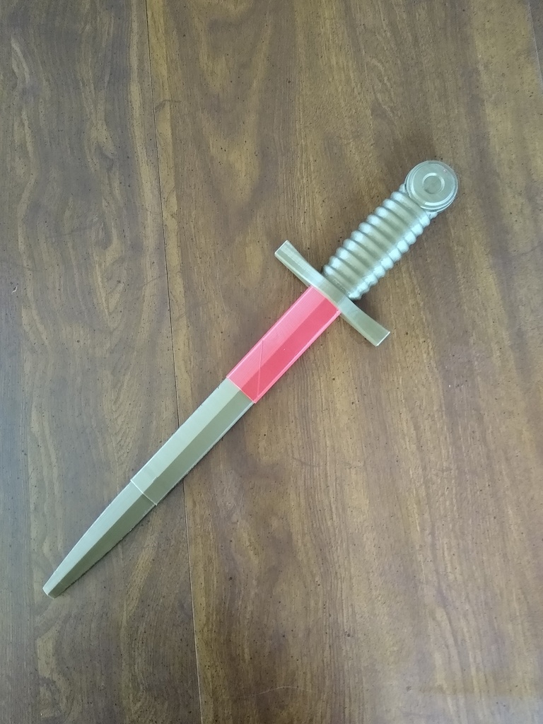 Miniatura 2 do modelo 3D Collapsing Dagger Removable Blades