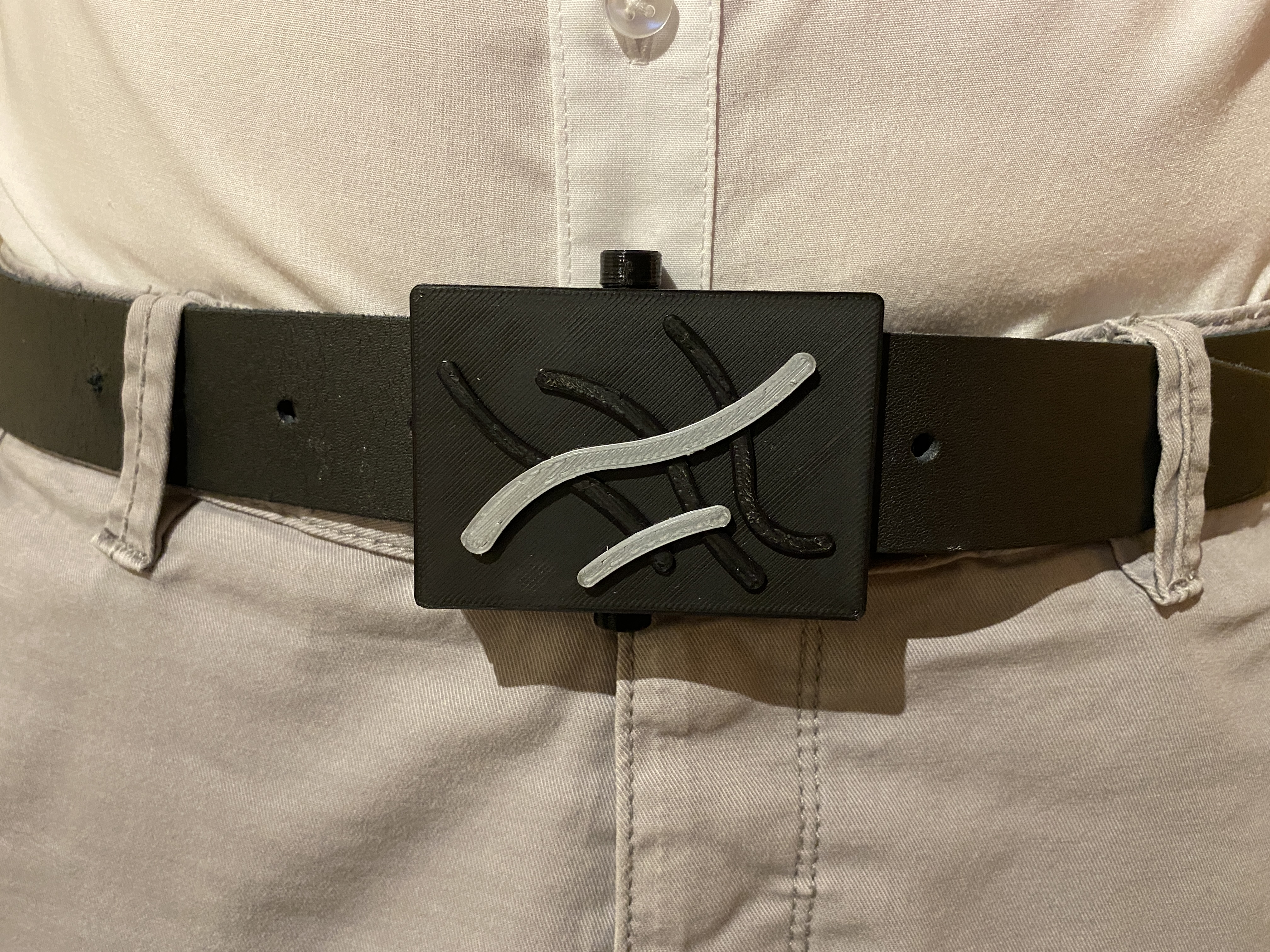 Miniatura 5 do modelo 3D Customizable Belt buckle