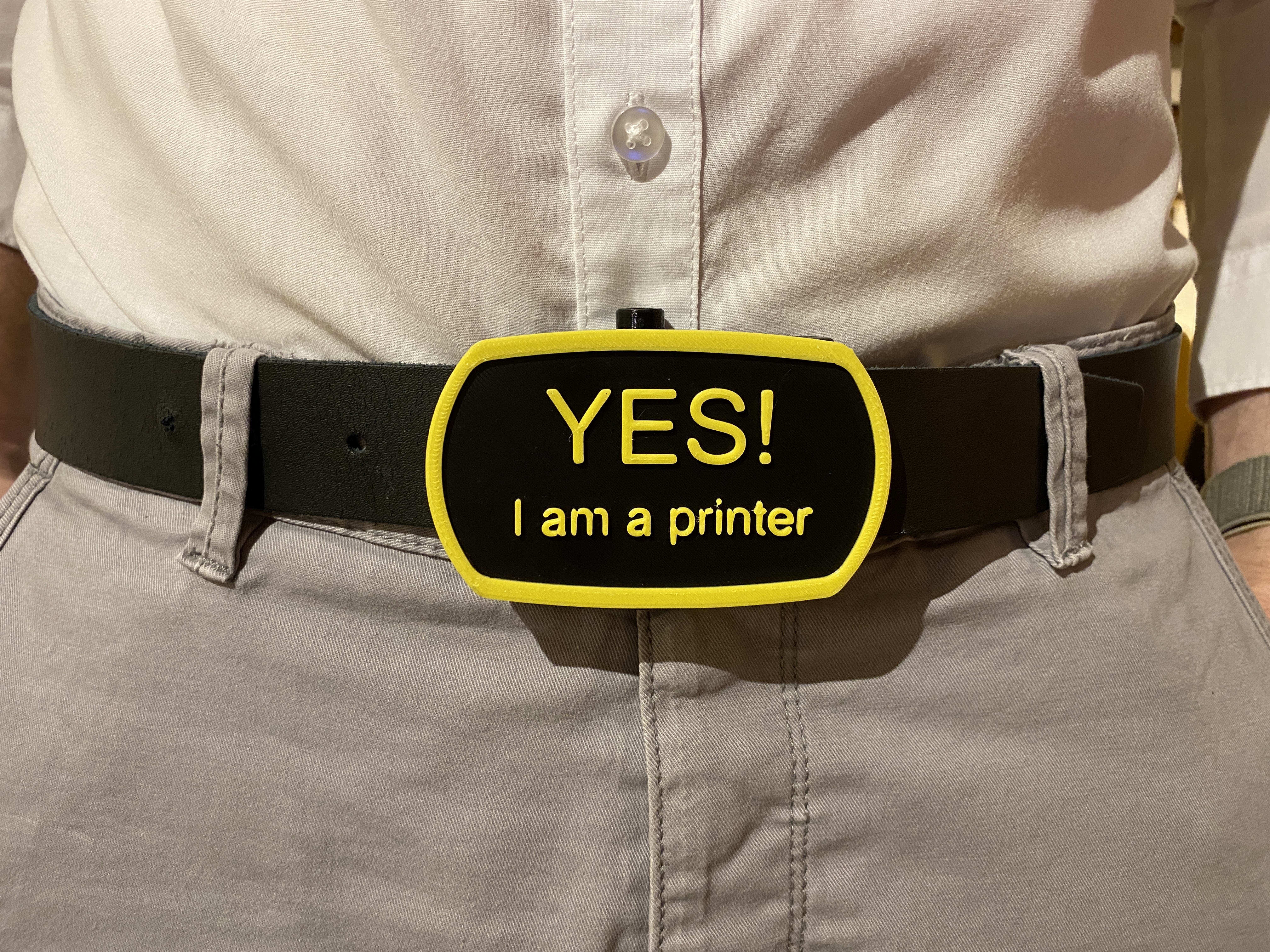 Miniatura 3 do modelo 3D Customizable Belt buckle