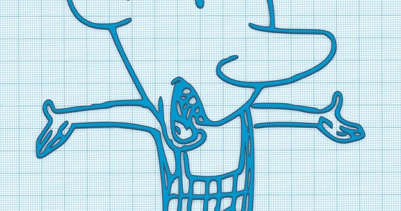 Winslow from Cat Dog wall art by Ogama Industries | Download free STL