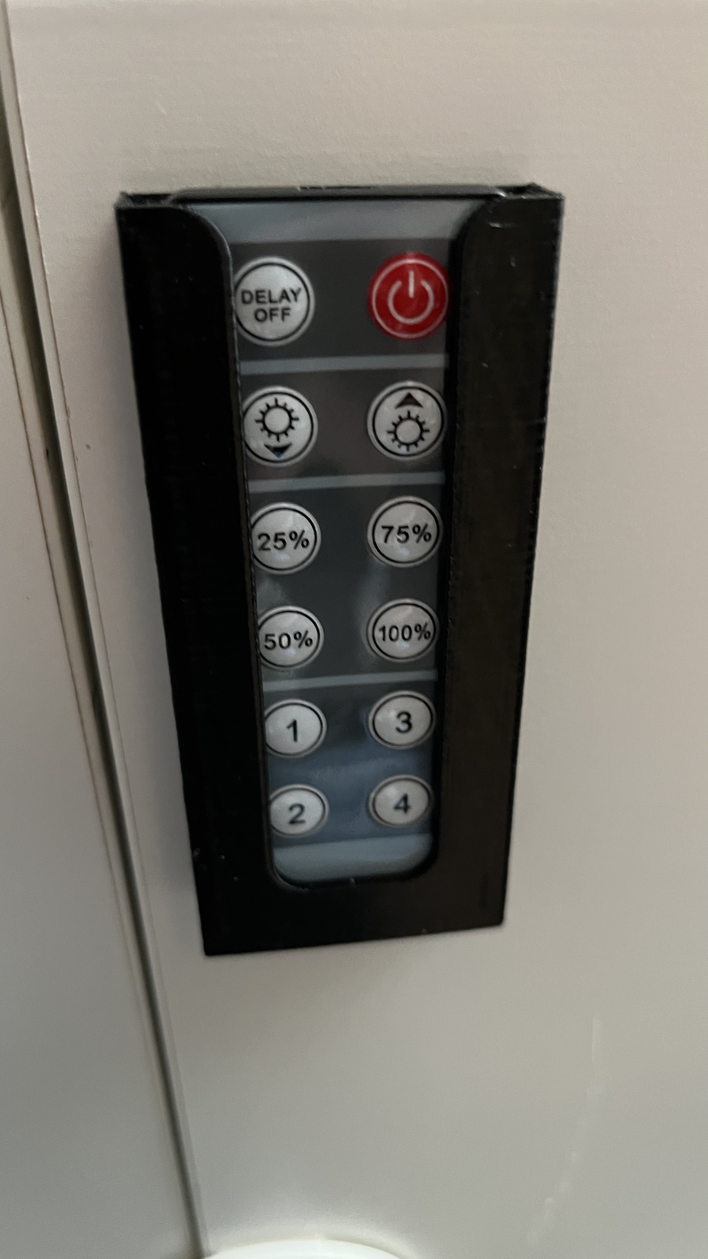 LED strip slim remote holder