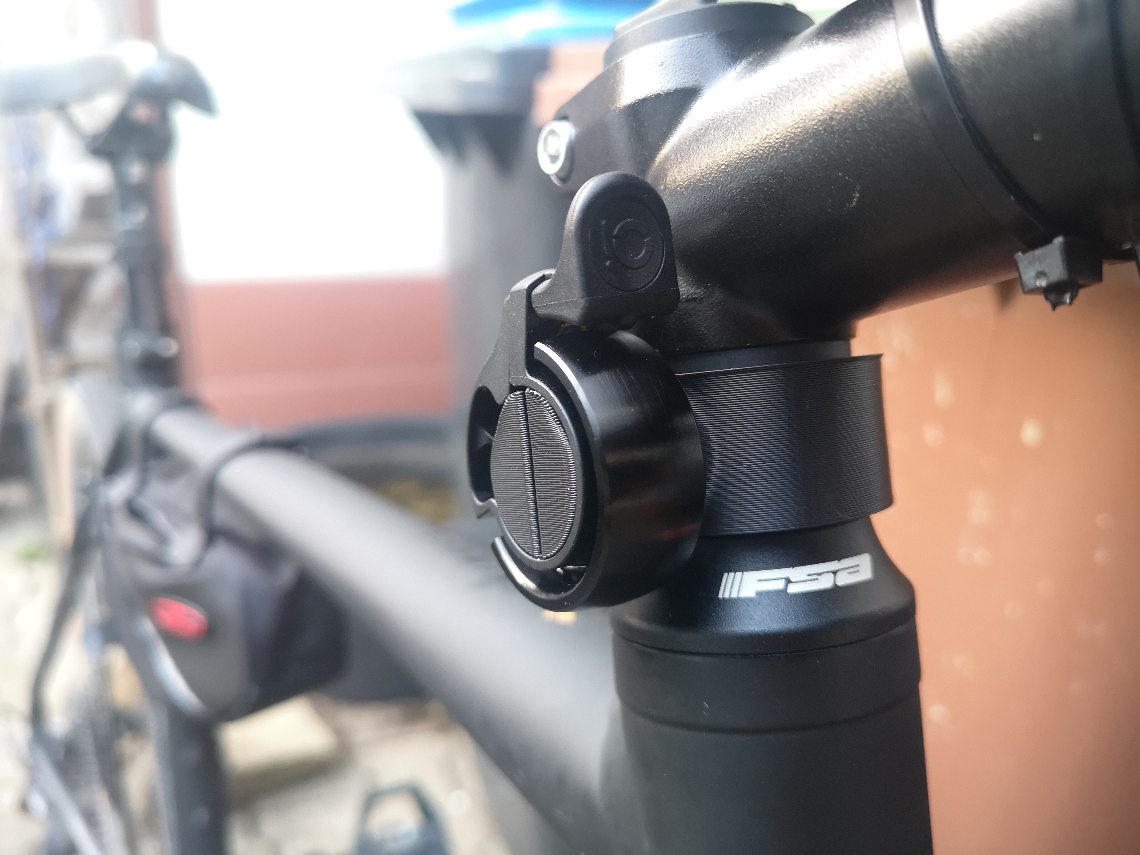 Bicycle bell holder for Headset spacers