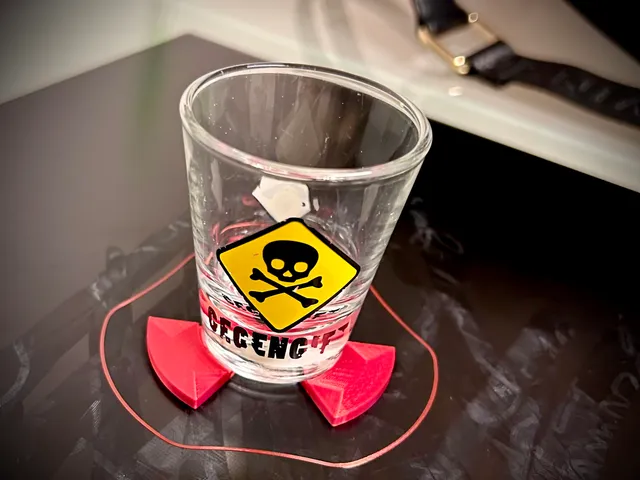 Shot glass coasters