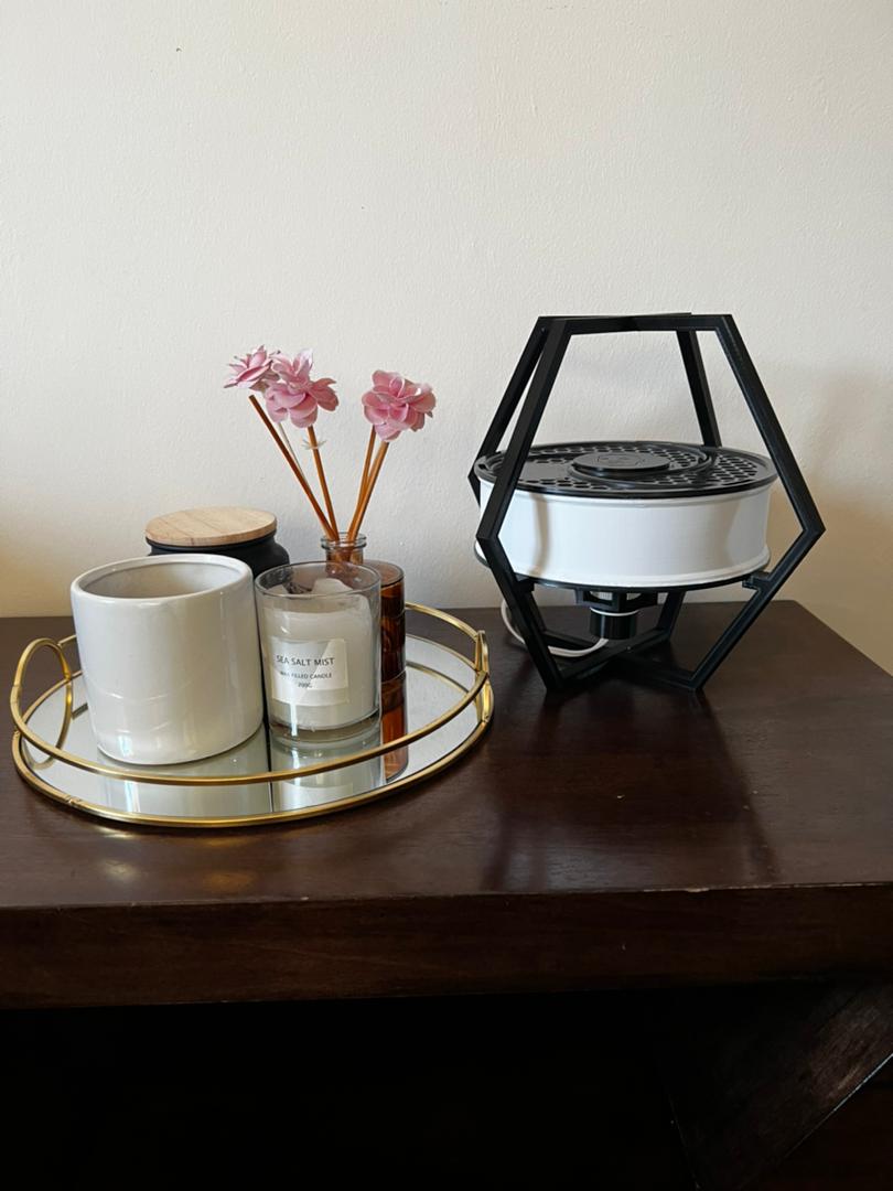 Miniatura 3 do modelo 3D Customizable Empty Spool Lamp