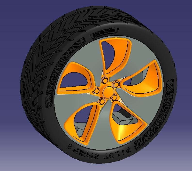 1/24 BMW I8 Wheel Set by walid khier Download free STL model