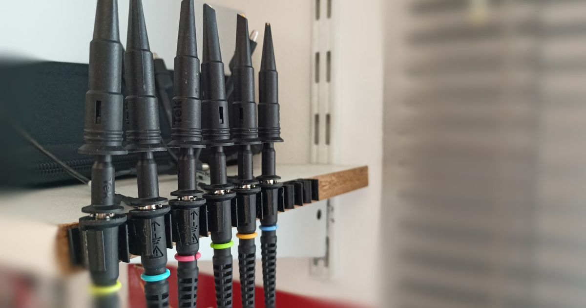 Oscilloscope probe holder / Držák osciloskopických sond by chiptronCZ