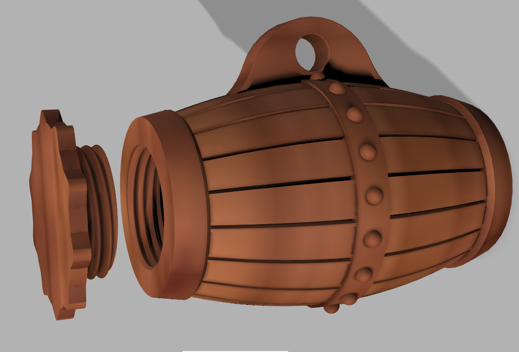 Wooden Barrel for Dogs with screw cap
