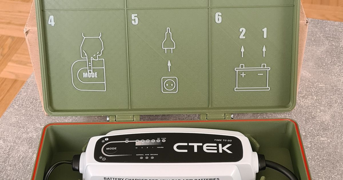 CTEK battery charger box by Willi Download free STL model