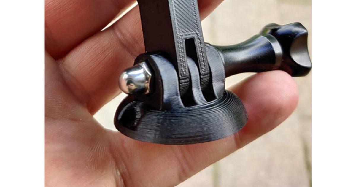 Gopro Mount plate with screw holes by Von Plaf | Download free STL ...