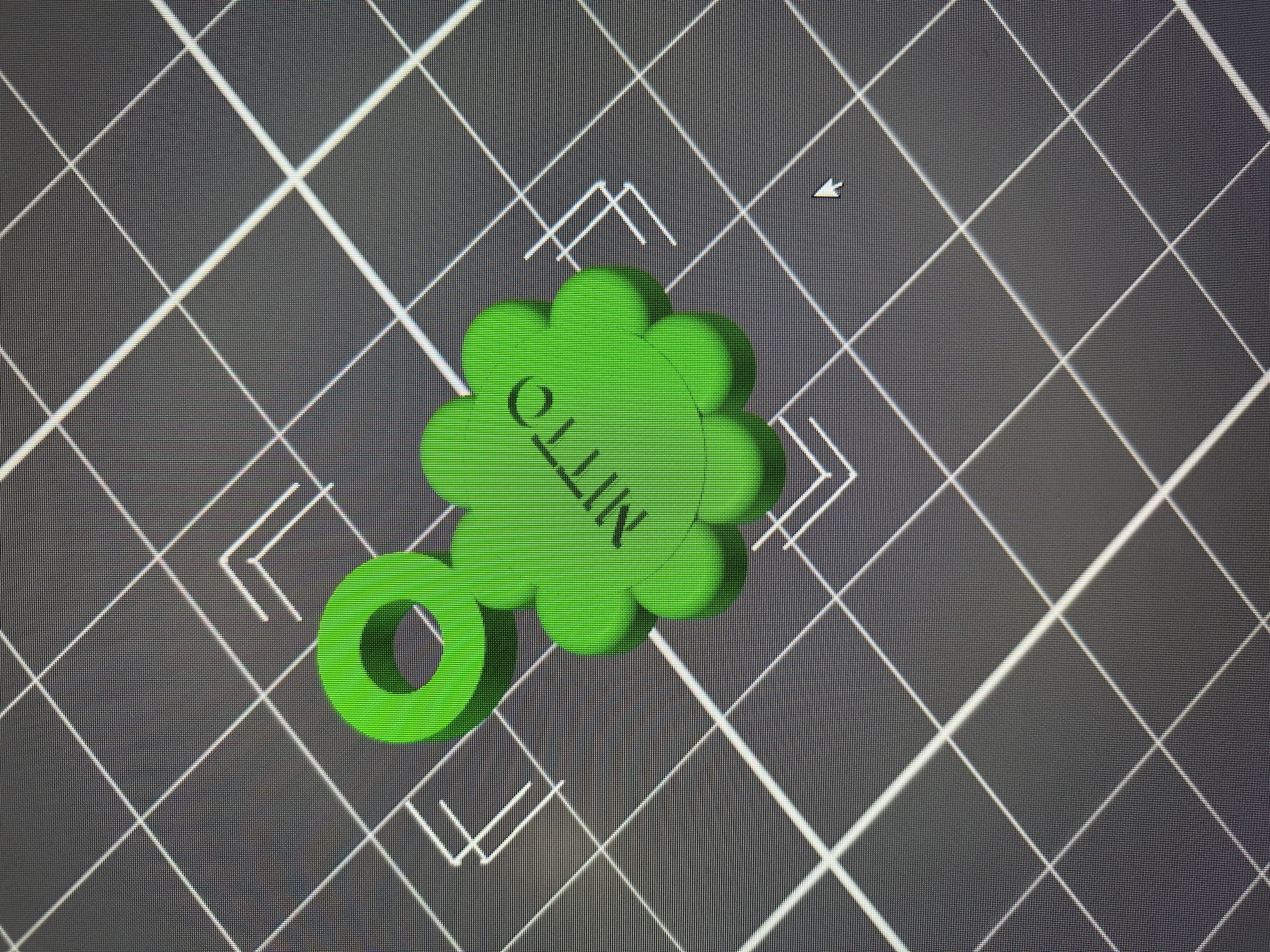 dog/cat name tag flower
