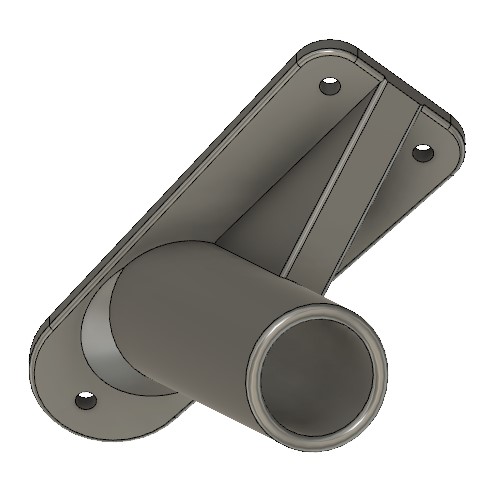Miniatura 2 do modelo 3D Flag Wall mount 22mm