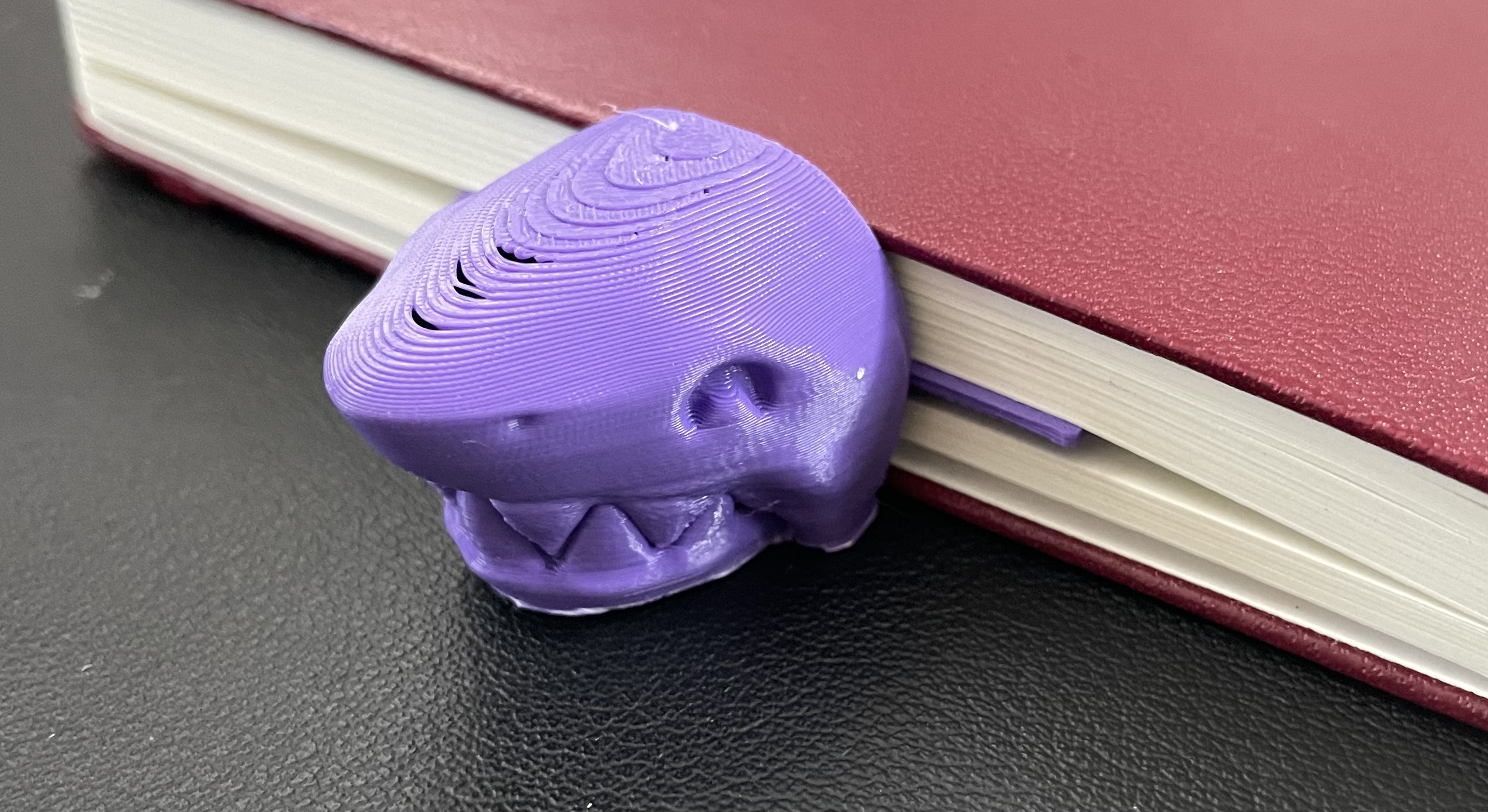 Peeking shark bookmark