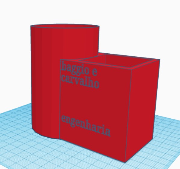 pencil+eraser holder by Milton Baggio Carvalho Download free STL