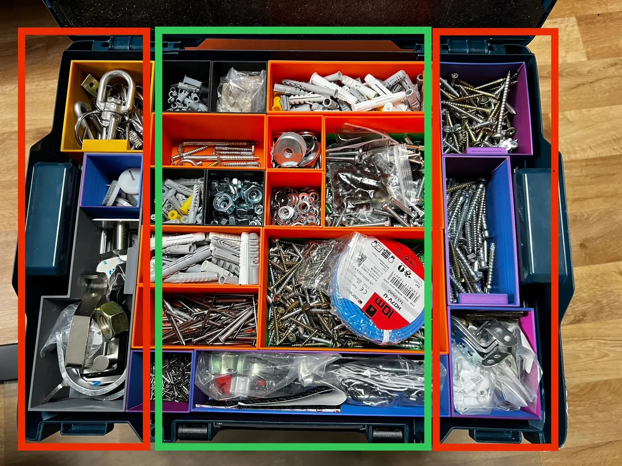 Set D'inserts L-BOXX Tri Boîtes Encastrées Sortimo, Pour Bosch L-Boxx 102, Neuf
