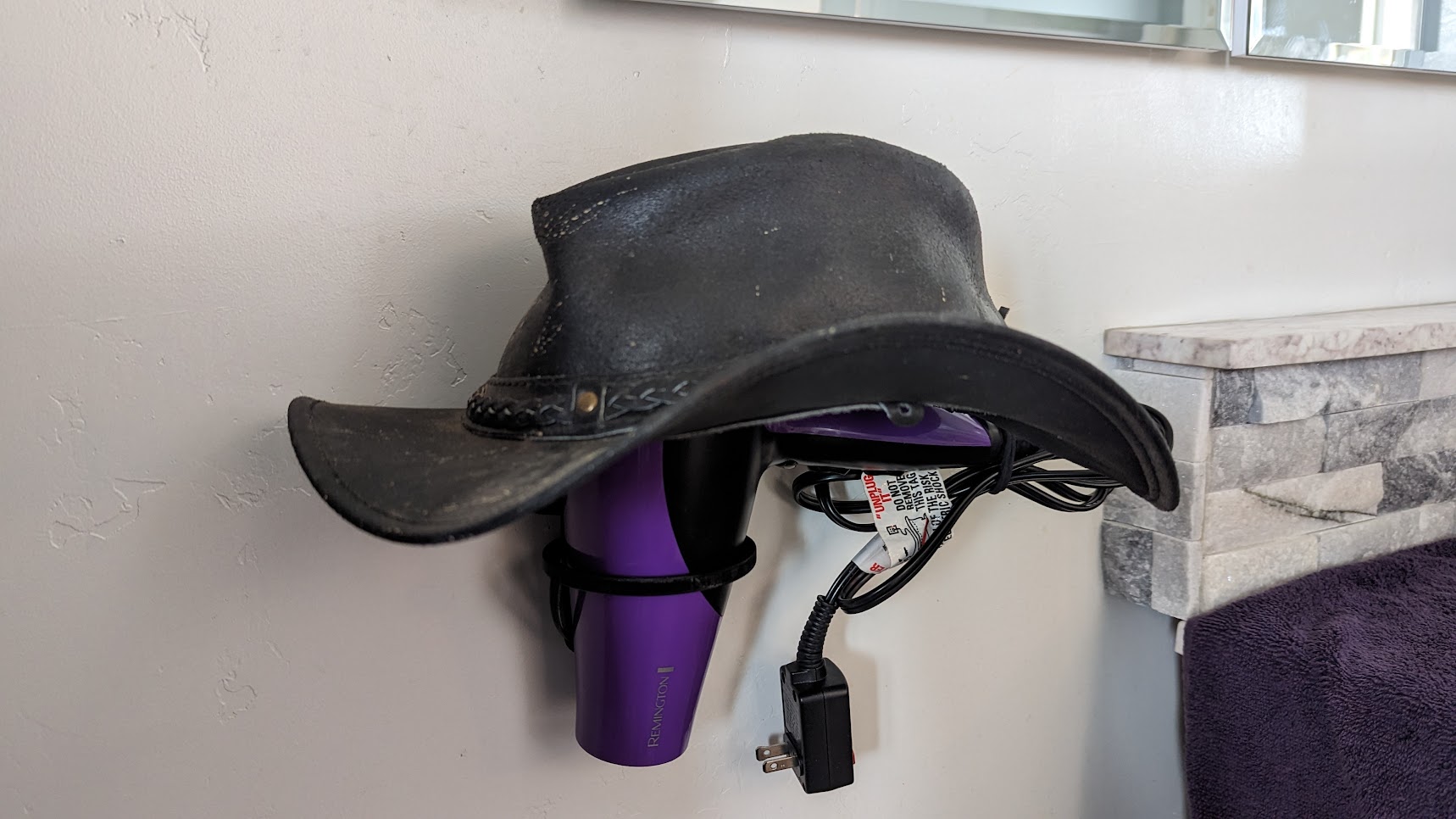 Quick draw Hair dryer wall holster by MadGoat Download free STL model