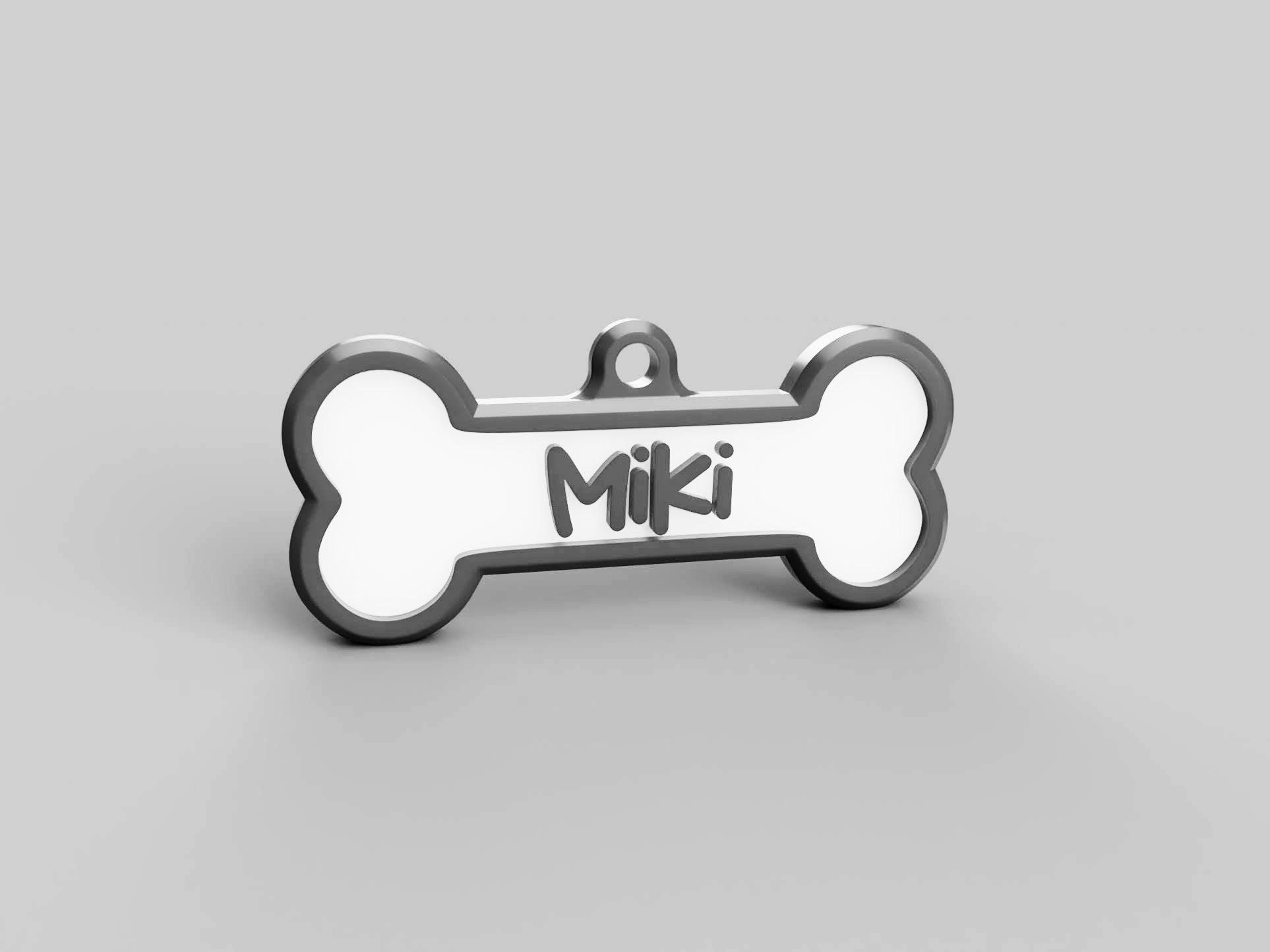 Dog Tag Bone by s1moo Download free STL model Printables