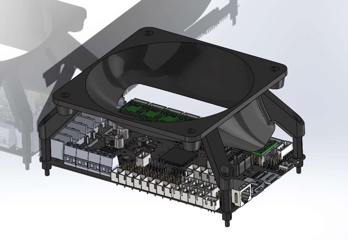120mm fan duct for BTT Octopus.