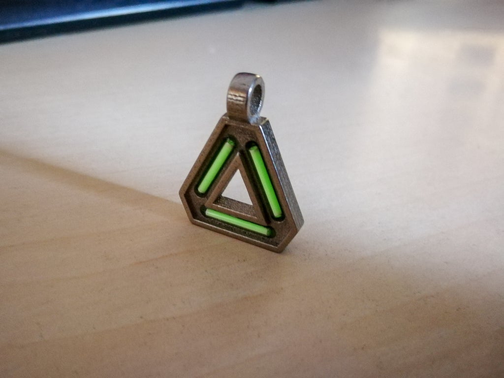 Tritium Triangle Pendant