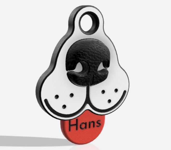 Cute dog tag