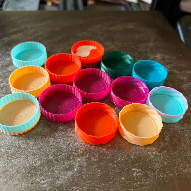 Paintcaps - Vase Mode Bottlecap Paint Cups by NatureGoblin, Download free  STL model