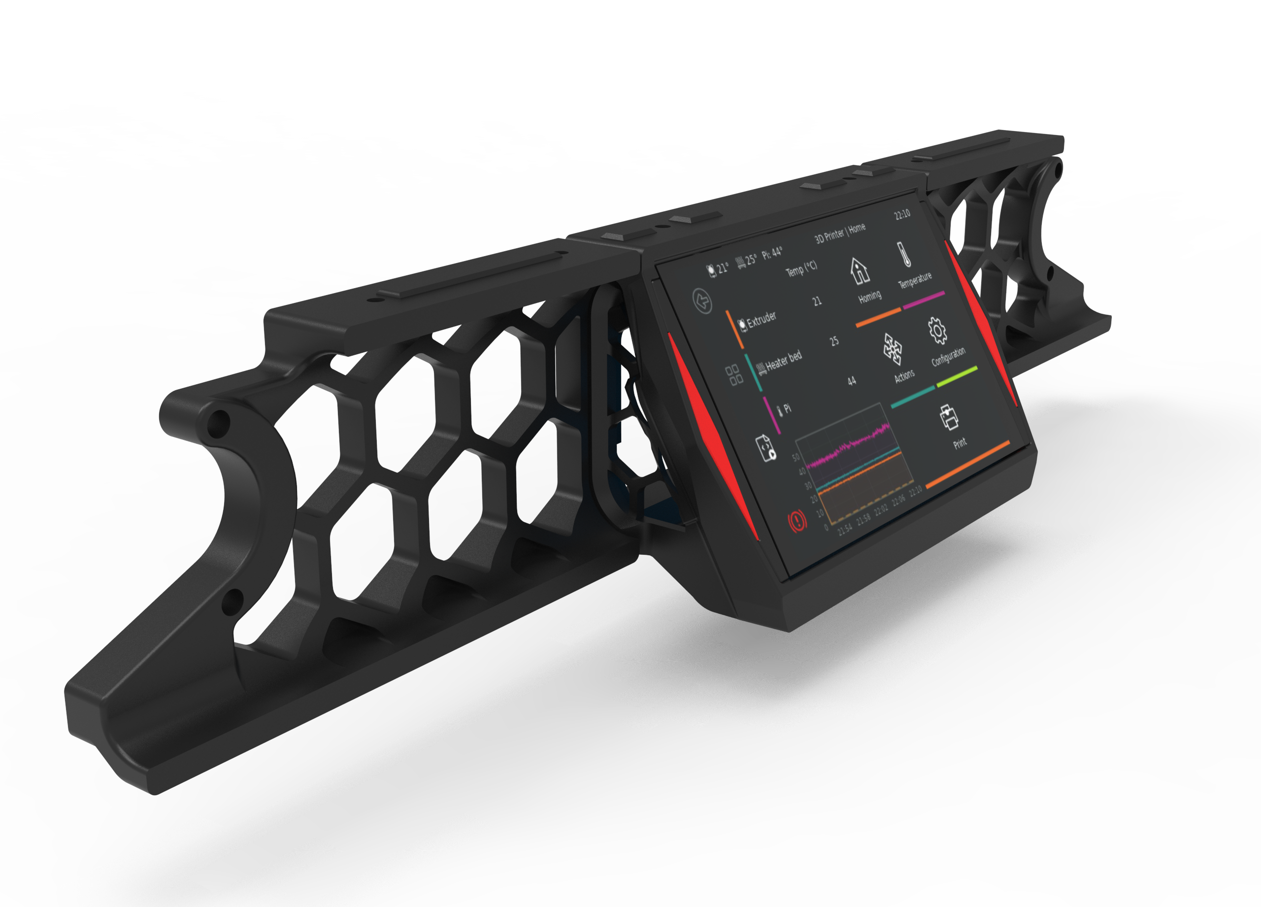 Waveshare 4.3" HDMI USB-Touch, Version B screen housing Voron 2.4