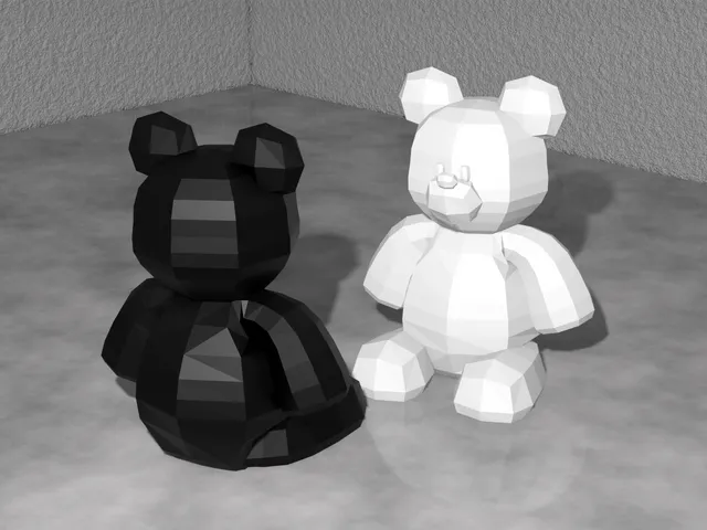 Low Poly Teddy Bear Decoration