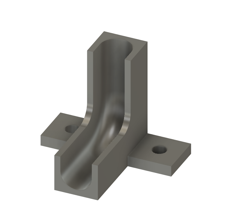 Hardline tubing 90 degree bend vertical holder by kevin_elkhoury