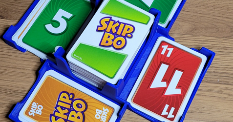 Personalized SKIPBO Card Game Player Organizers SKIPBO Game Board  Personalized SKIPBO Gameboard 