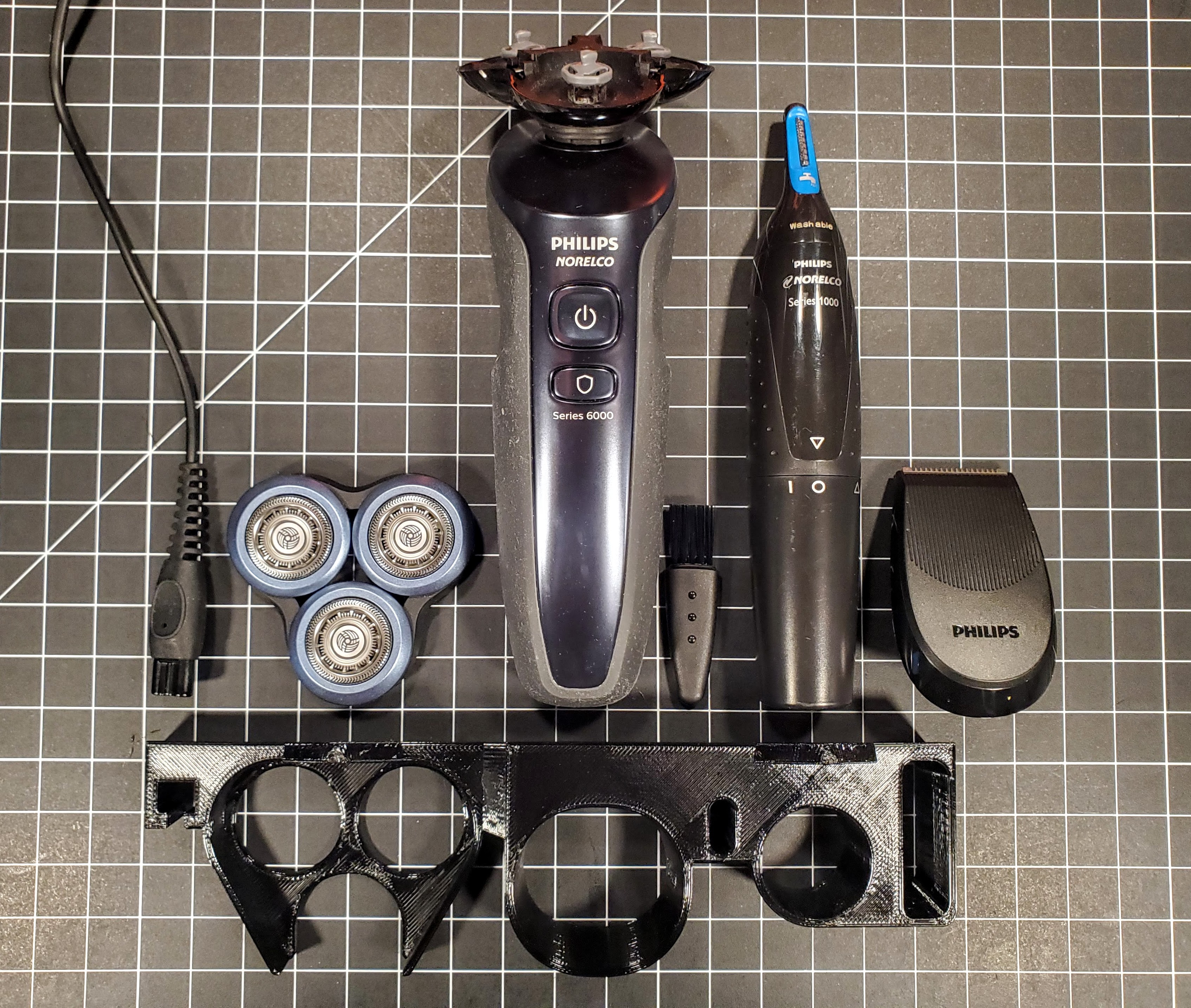 Philips Norelco Shaver And Trimmer Stand And Organizer Wall Mounted By Philips Norelco Shaver And Trimmer Stand And Organizer Wall Mounted By
