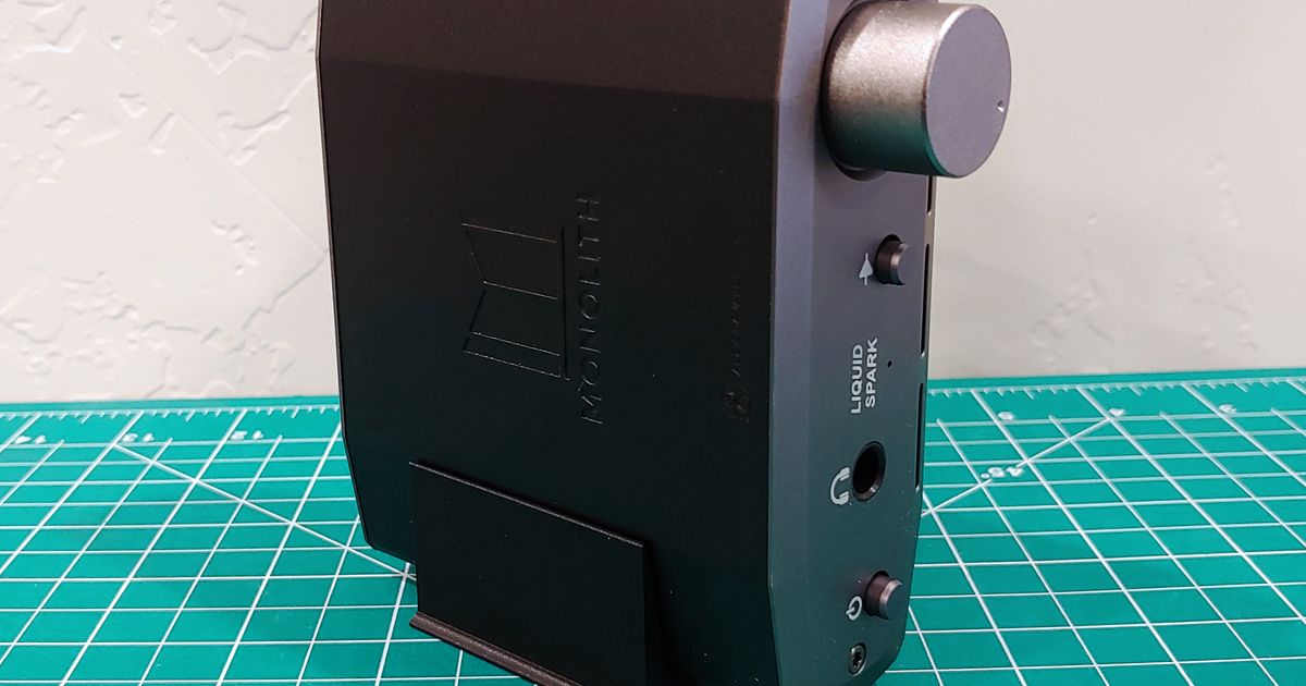 Monoprice Monolith Liquid Spark Headphone Amp Vertical Stand by