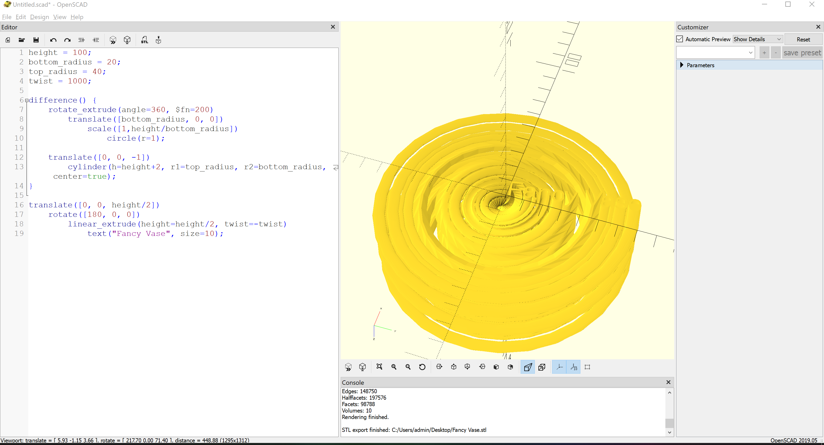 ChatGPT Fancy Vase by gfalgiano | Download free STL model | Printables.com