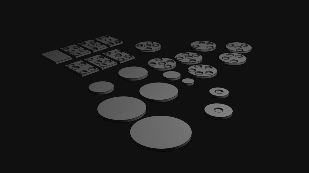 Epic scale (6mm) bases - round and rectangular