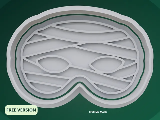 Halloween Masks Cookie Cutter STL – 3D Print Biscuit Mold