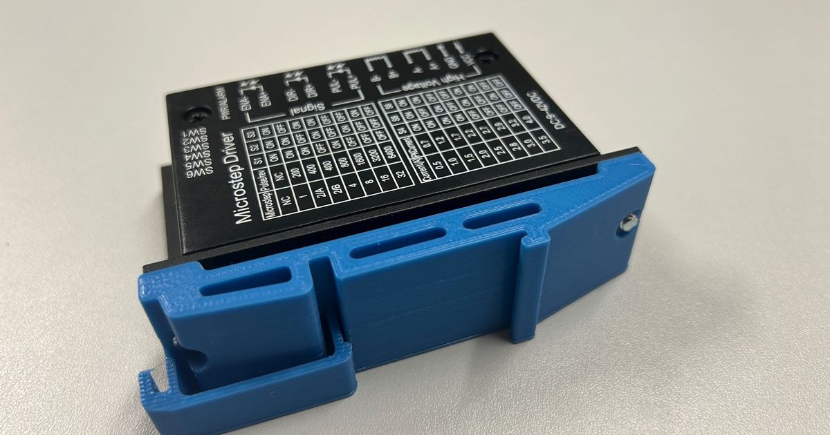 TB6600 DIN Rail mount by towilab Download free STL model