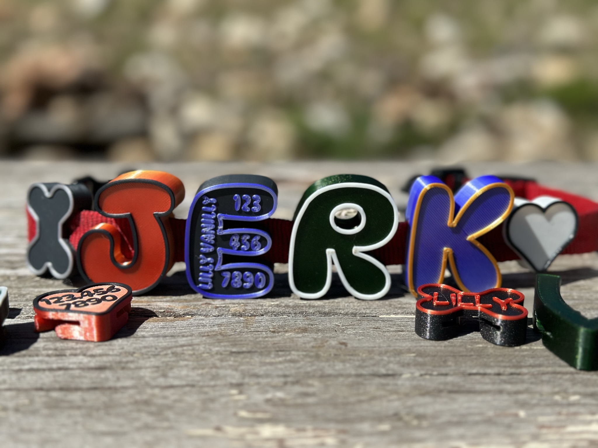Yo I Heard You Like Words on Your Dogs... (Jumbo Collar Letters)