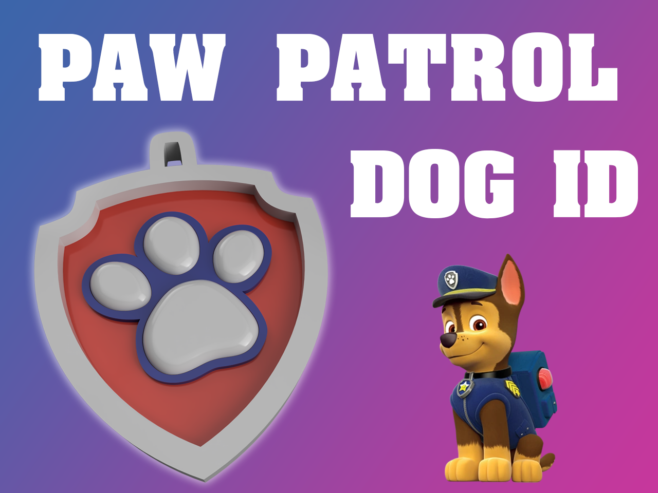 Paw Patrol Liberty Badge Cookie Fondant Cutter Set - Large Sizes