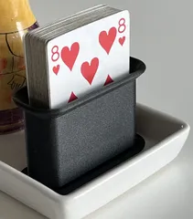 Playing card deck stand