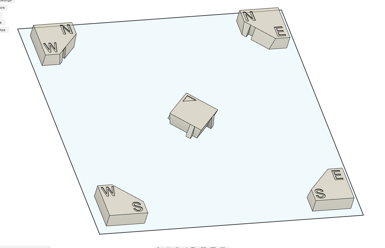 Test field marker (for first layer and common print feature setting)