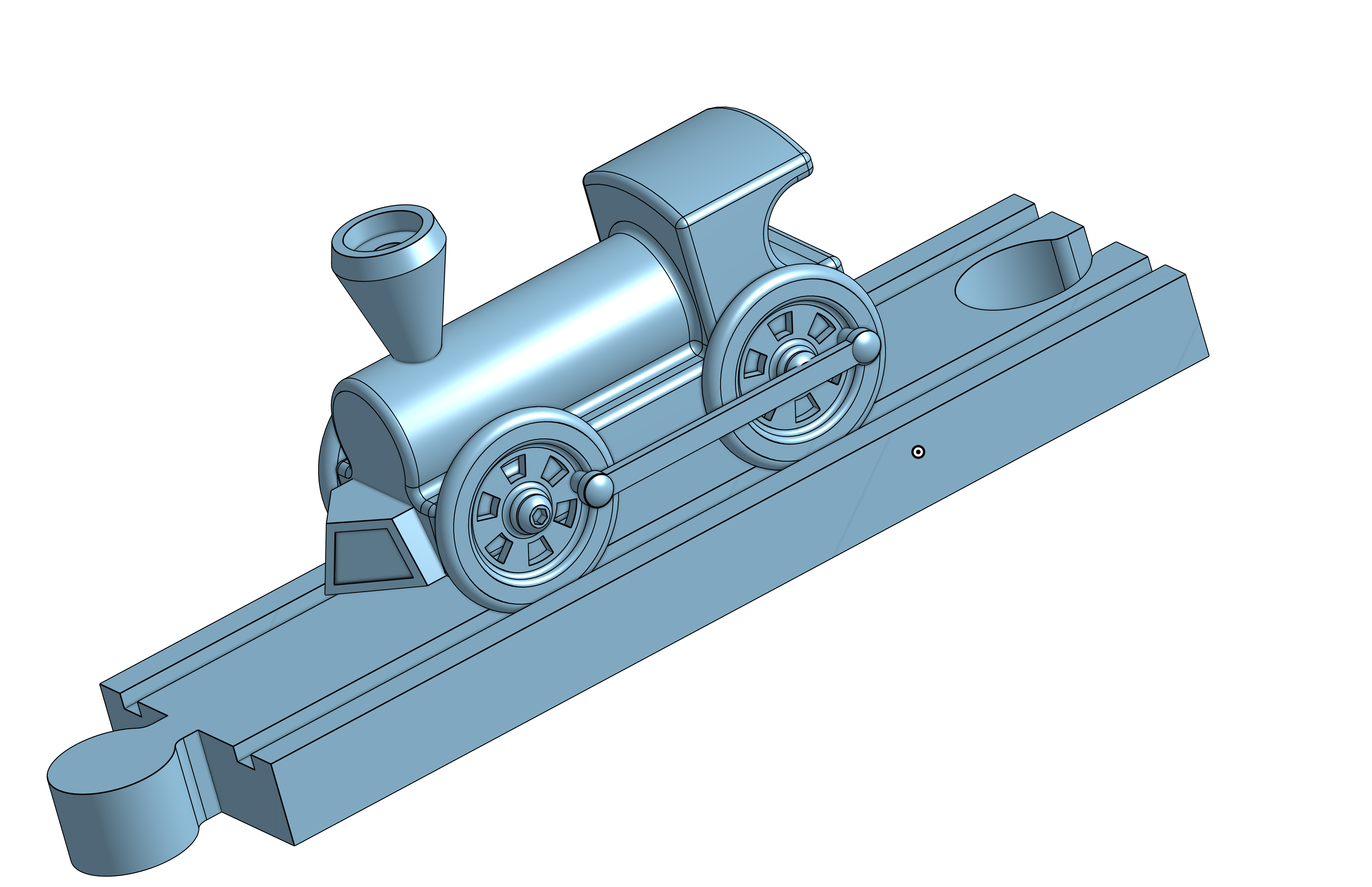 Small Wooden Model Train