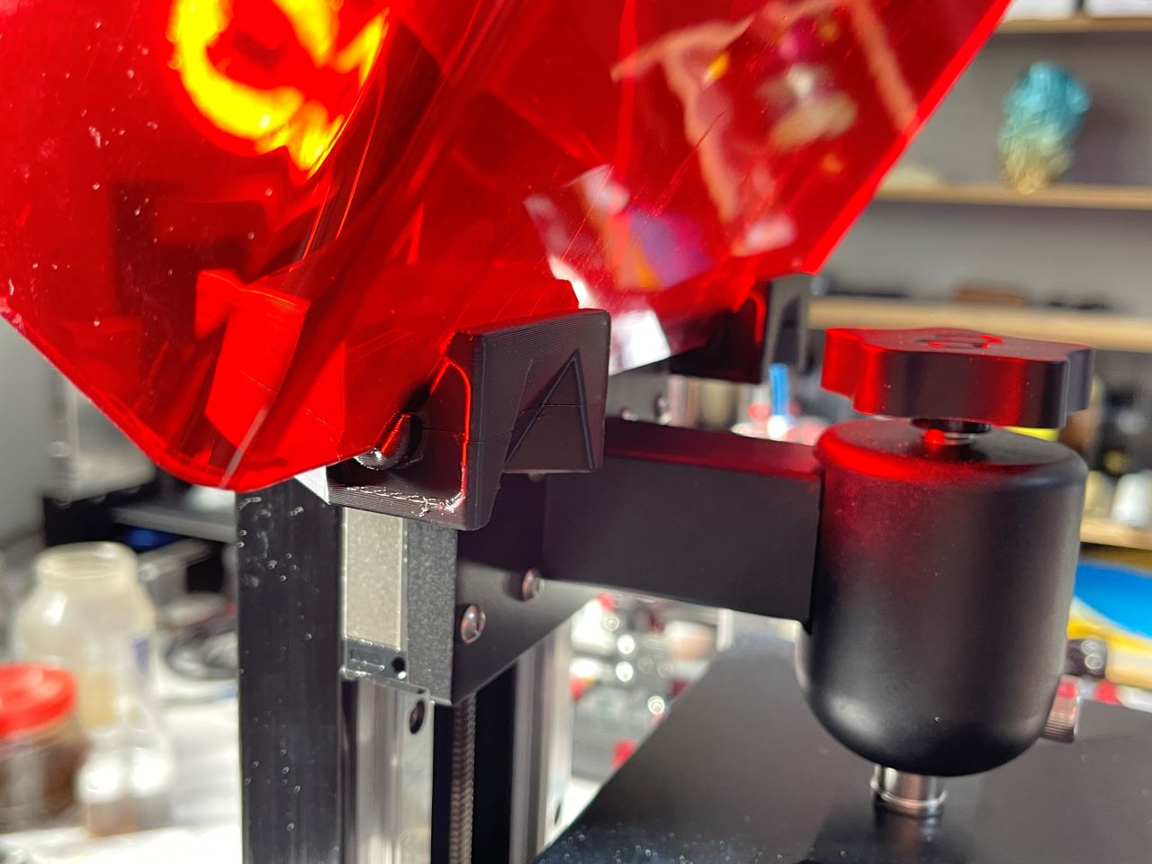 elegoo saturn s cover holder by KM135 Download free STL model