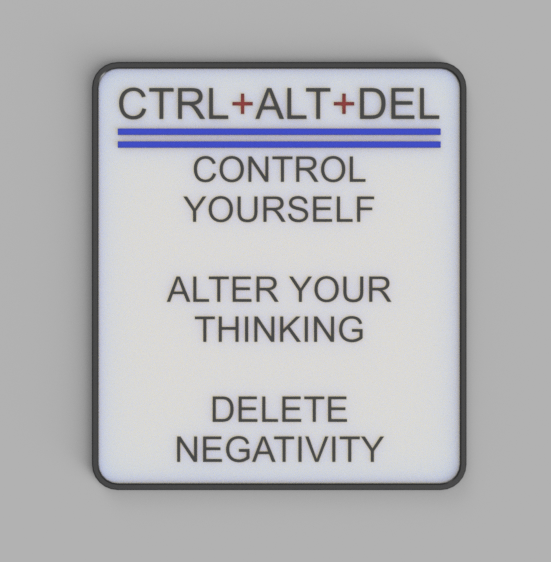 Ctrl Alt Del Sign by How2Texan | Download free STL model | Printables.com