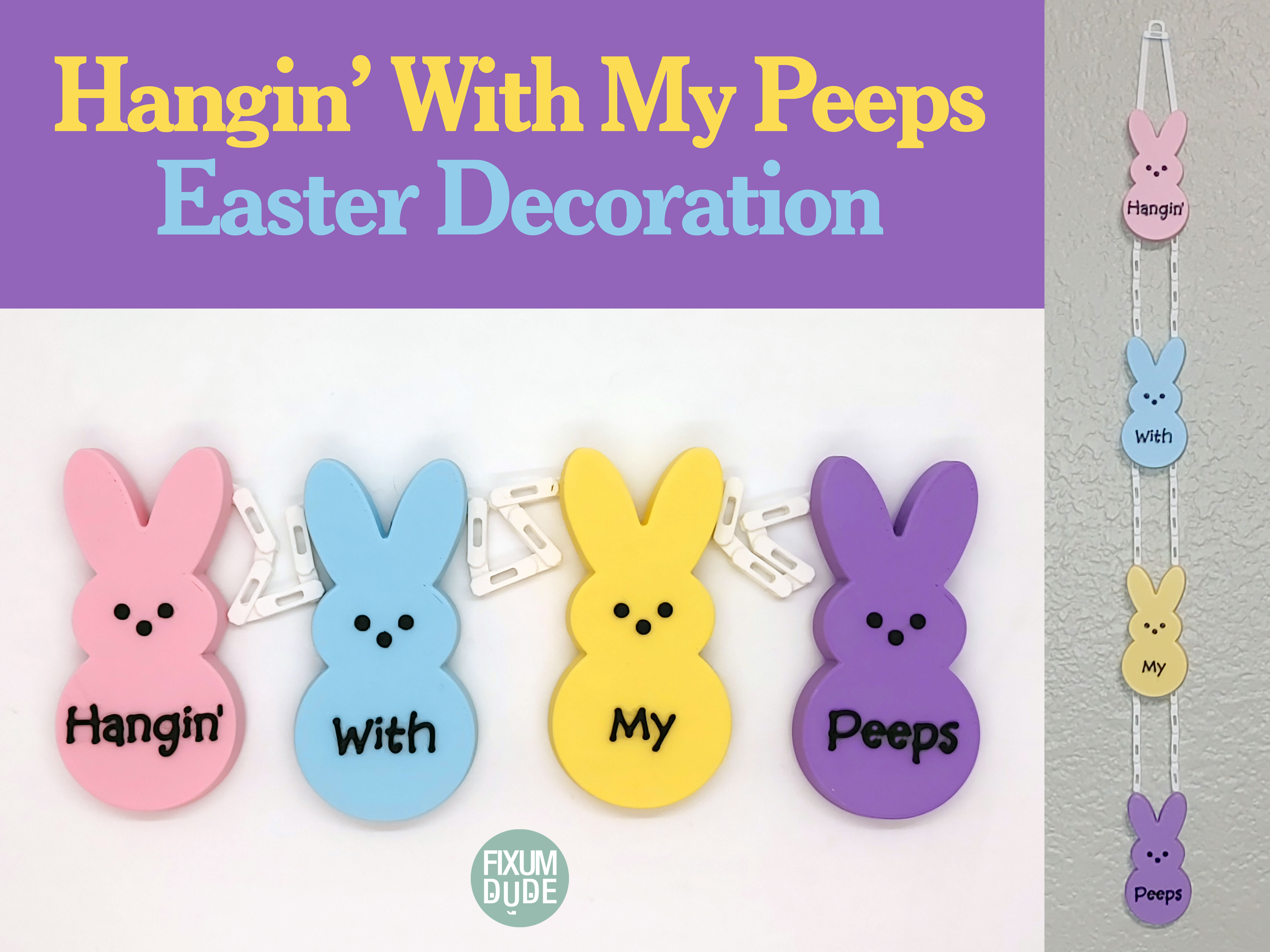 Hangin' With My Peeps Snap Together Hanging Decoration