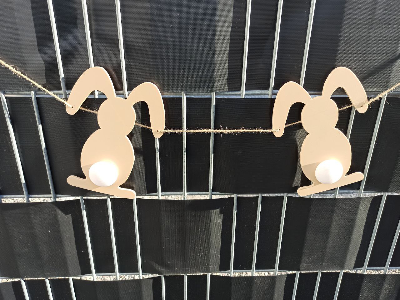 Easter bunny from behind