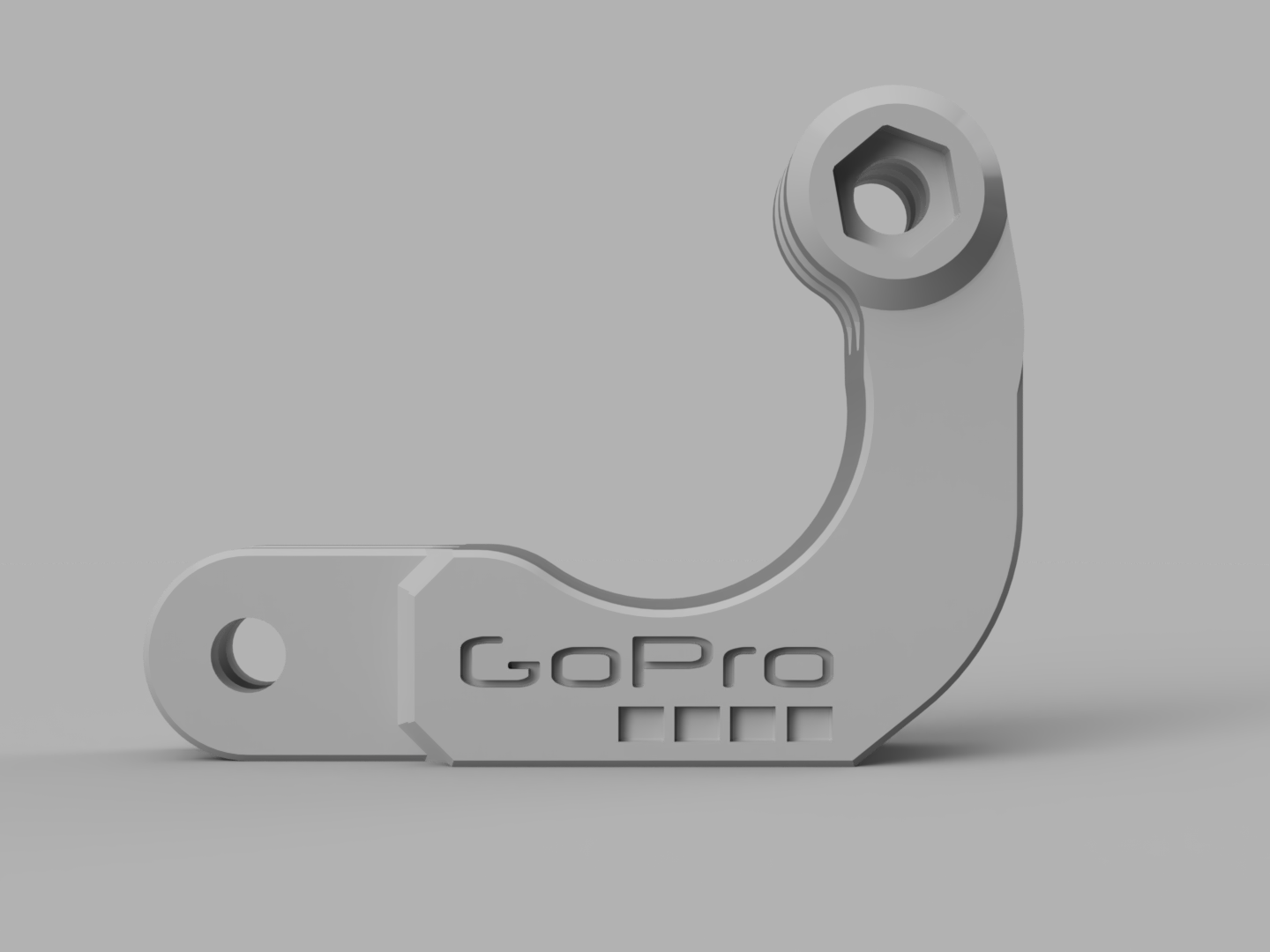 Gopro L adapter (no support) by Brendo Neves | Download free STL model ...