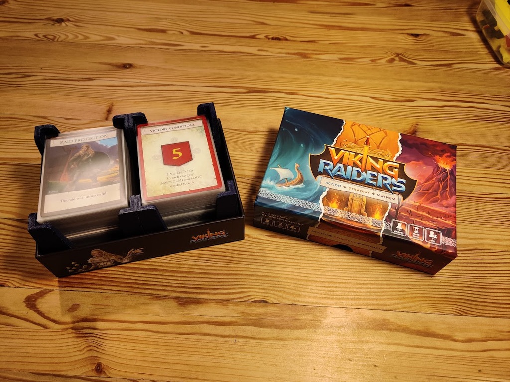 Viking Raiders insert to sleeved cards
