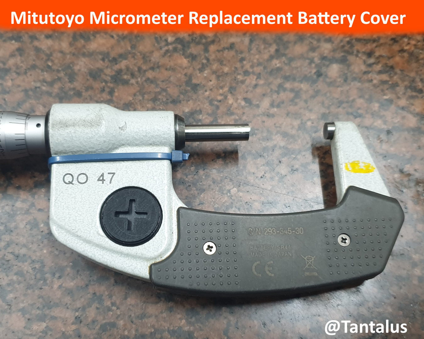 Mitutoyo Micrometer Replacement Battery Cover