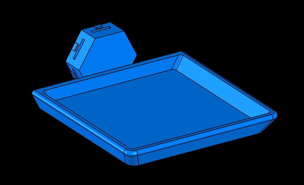 50mm x 50mm tray with single full hex attachment for the HSW